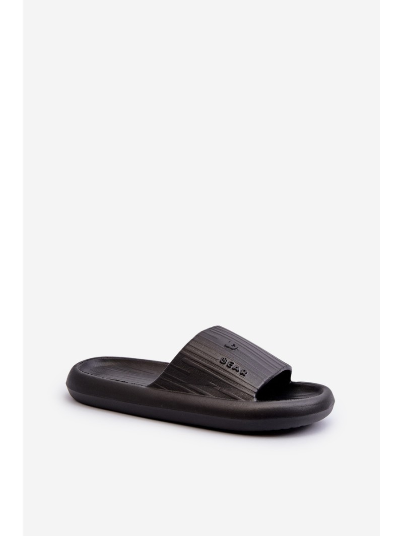 Women's Lightweight Black Foam Slides Fenicva