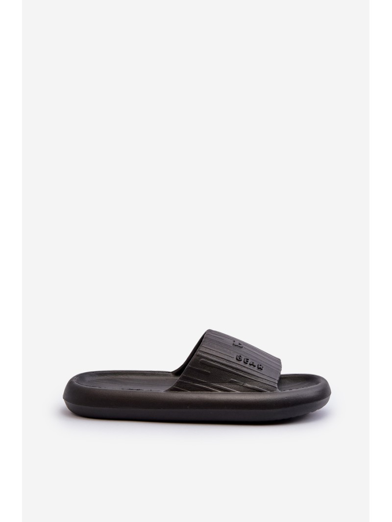 Women's Lightweight Black Foam Slides Fenicva