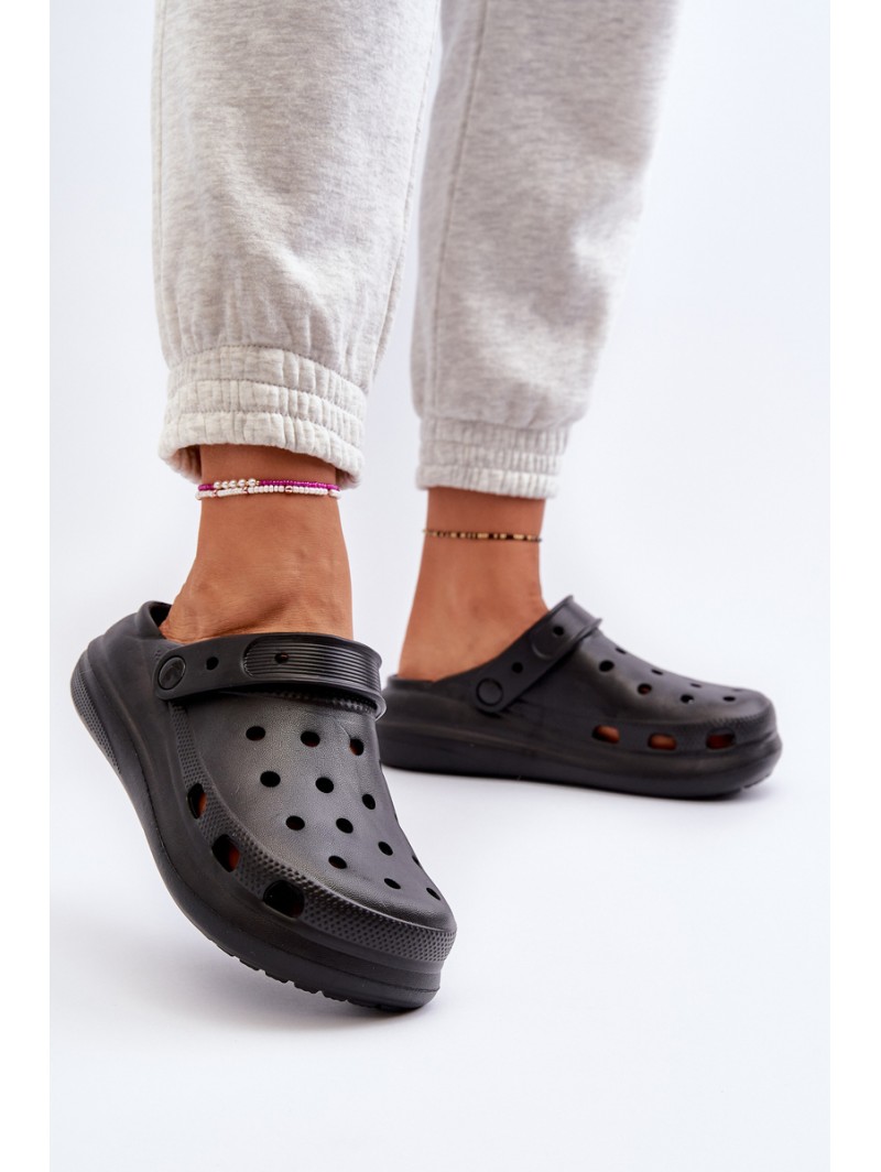 Women's Black Foam Slippers Ilariana