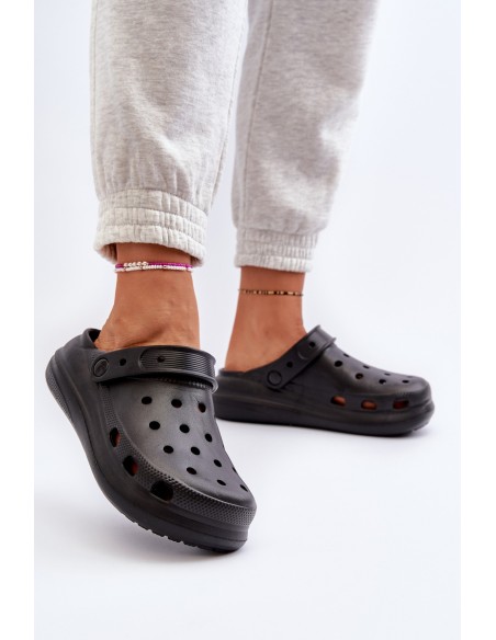 Women's Black Foam Slippers Ilariana