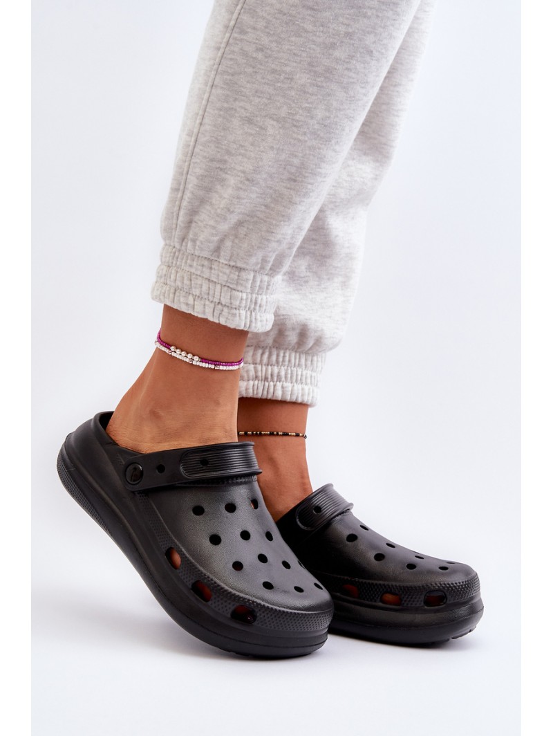 Women's Black Foam Slippers Ilariana