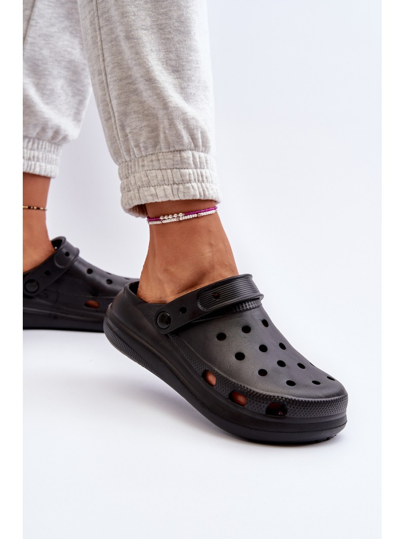 Women's Black Foam Slippers Ilariana