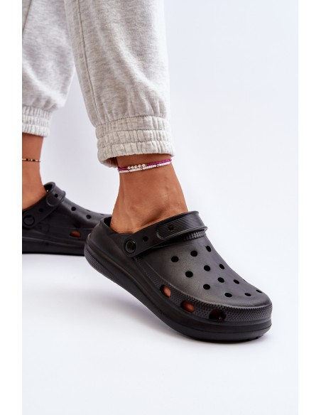 Women's Black Foam Slippers Ilariana