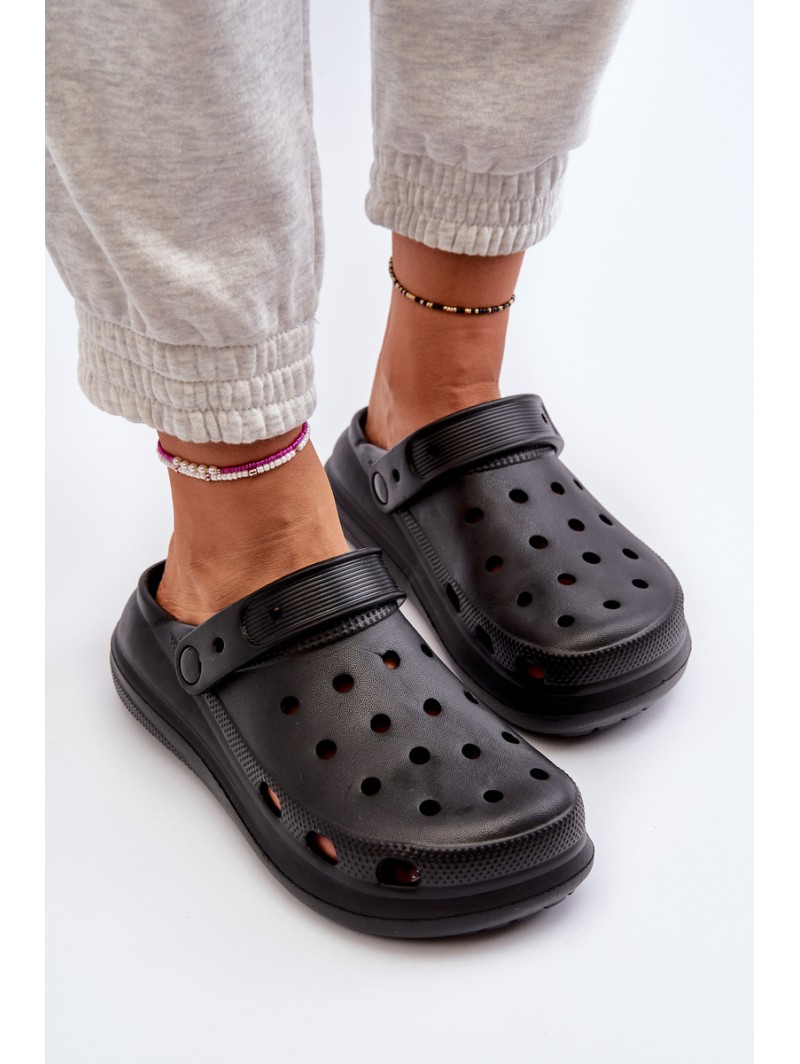 Women's Black Foam Slippers Ilariana