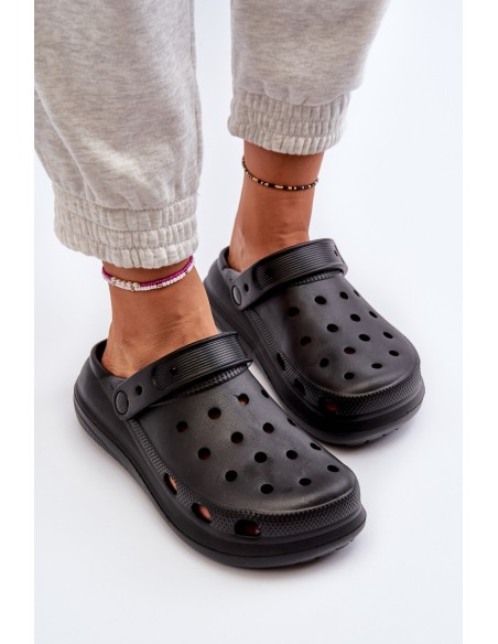 Women's Black Foam Slippers Ilariana