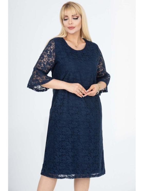 Tamsiai mėlyna suknelė 2