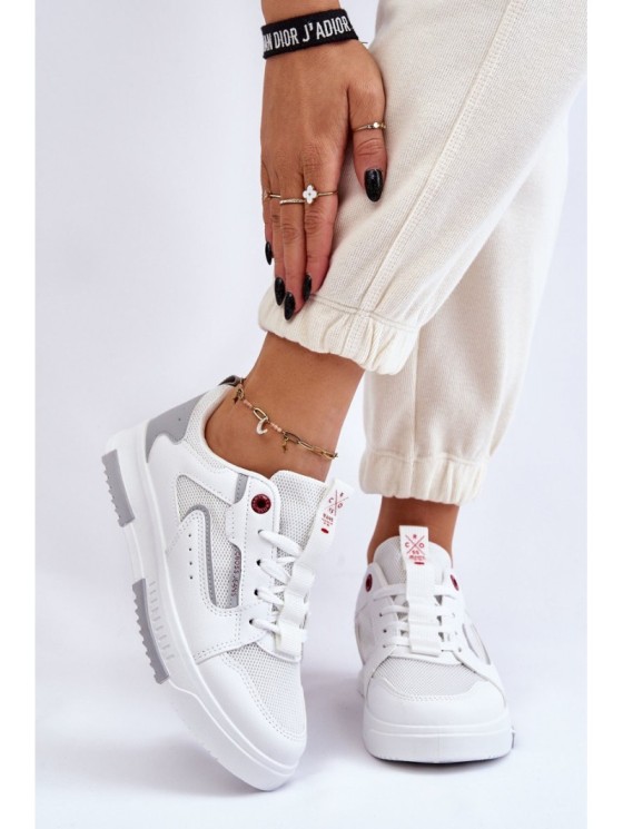 Women's Cross Jeans Low Sneakers LL2R4011C White 2
