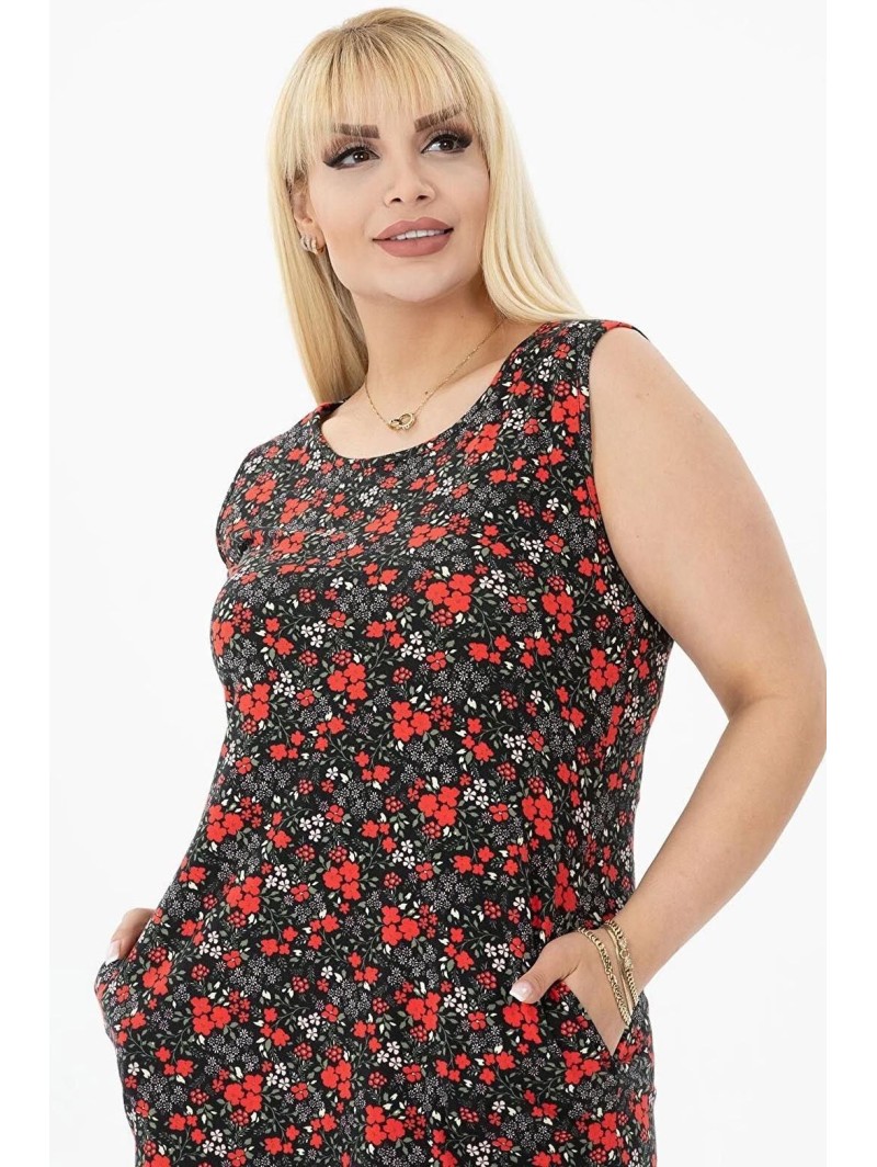 Viskozinė suknelė su kišenėmis ❤️ Suknelės apkūnioms