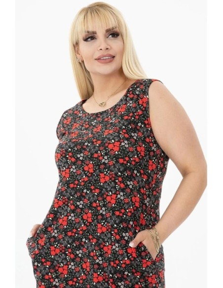 Viskozinė suknelė su kišenėmis ❤️ Suknelės apkūnioms