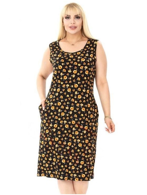 Vasarinė suknelė be rankovių