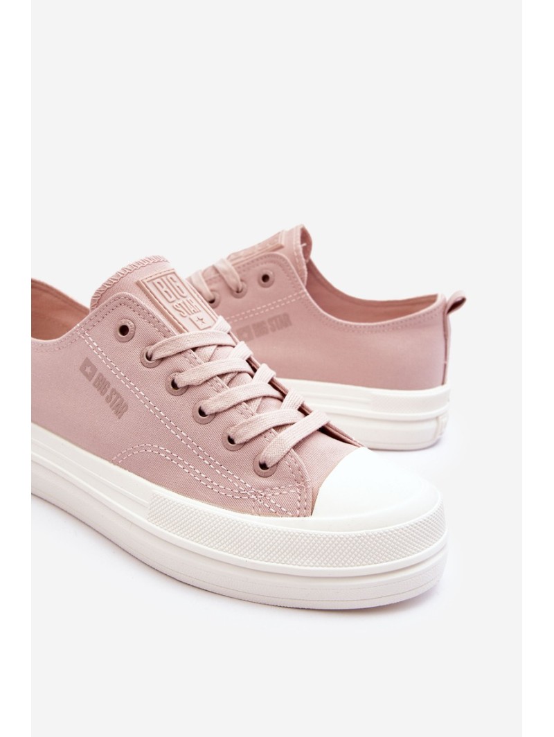 Big Star Low Lace-up Sneakers LL274970 Nude