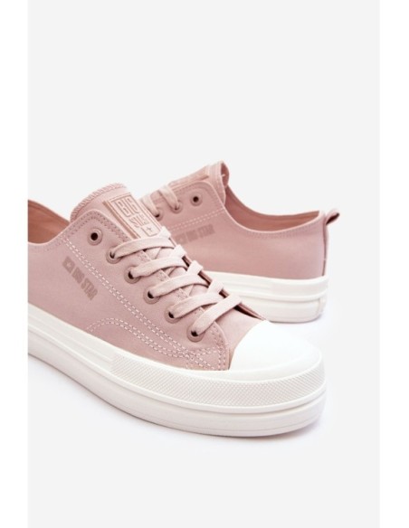 Big Star Low Lace-up Sneakers LL274970 Nude