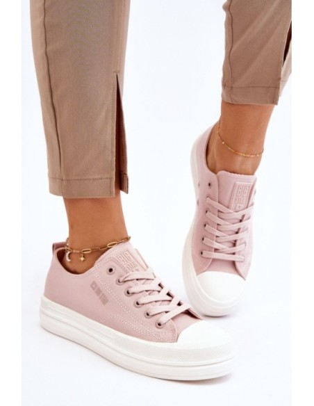 Big Star Low Lace-up Sneakers LL274970 Nude