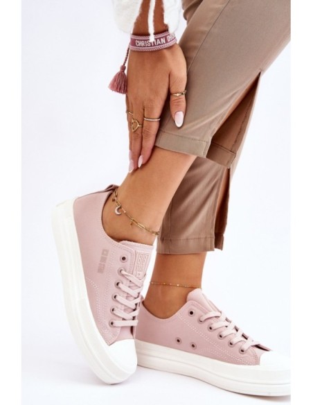 Big Star Low Lace-up Sneakers LL274970 Nude