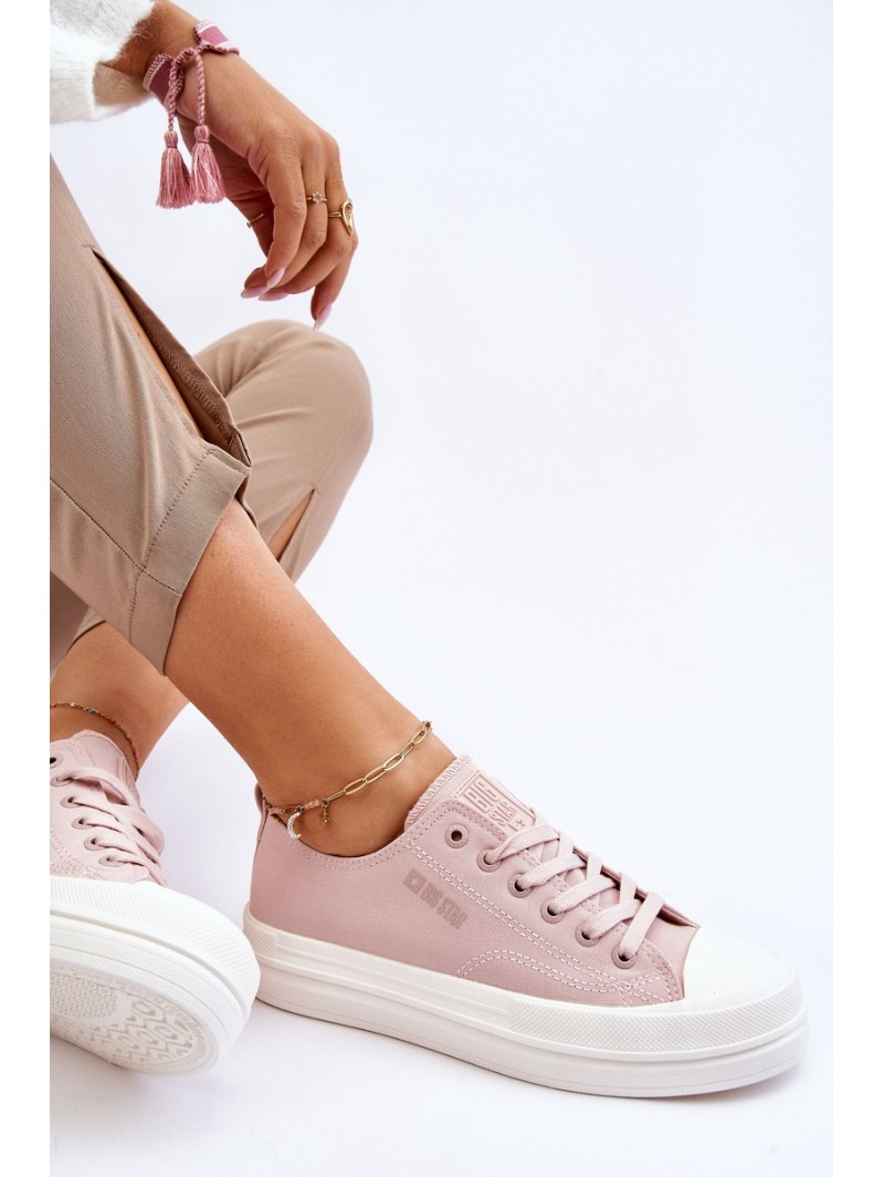 Big Star Low Lace-up Sneakers LL274970 Nude