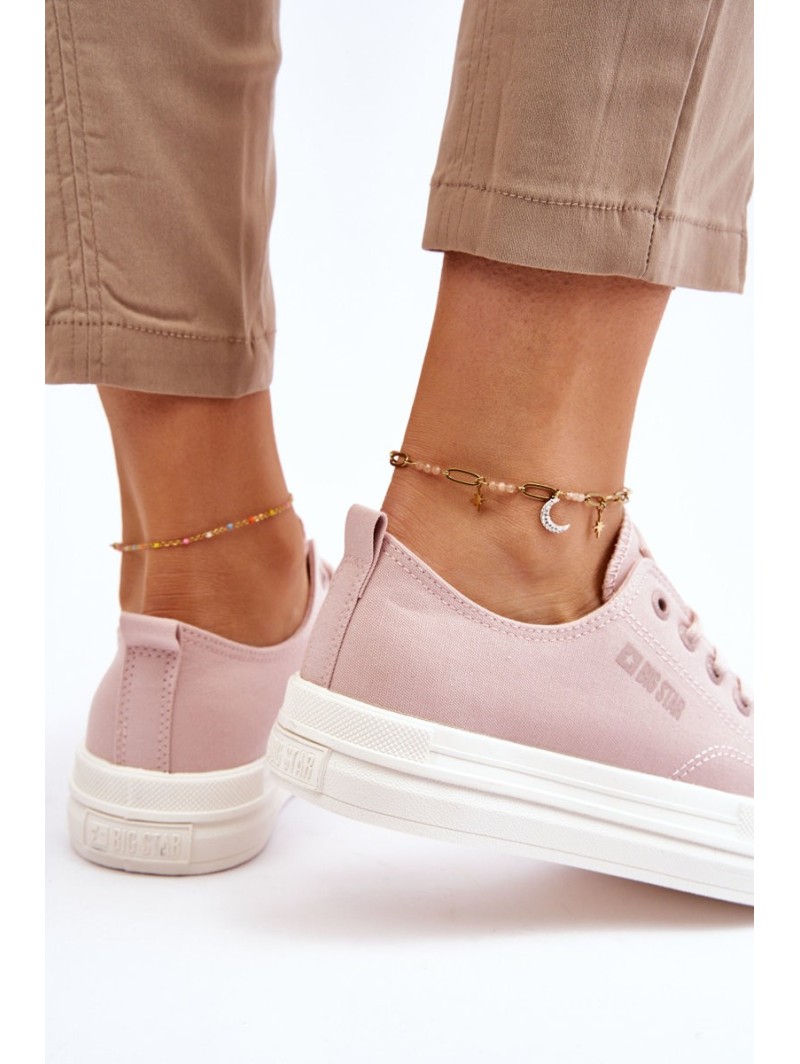 Big Star Low Lace-up Sneakers LL274970 Nude