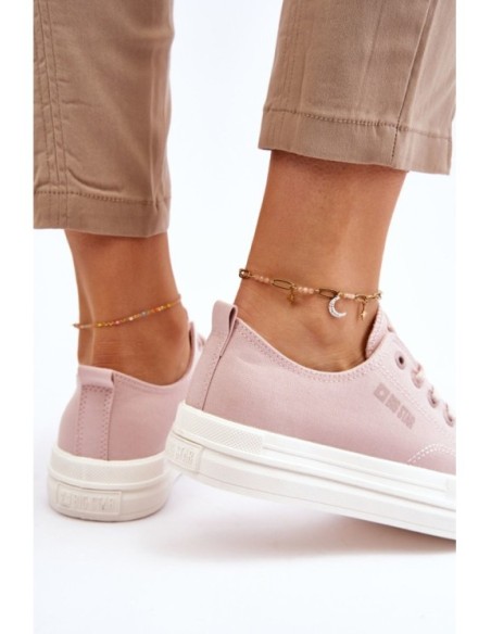 Big Star Low Lace-up Sneakers LL274970 Nude