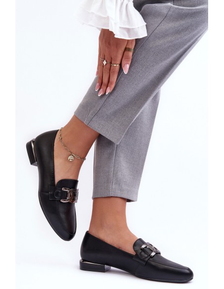 Women's Moccasins with Embellishment Black Camilena