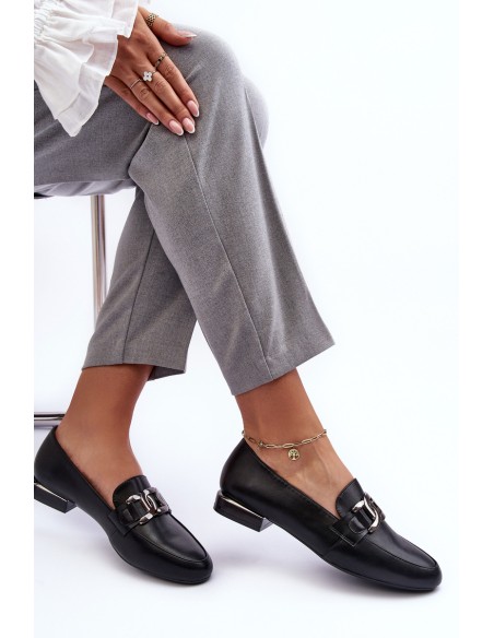 Women's Moccasins with Embellishment Black Camilena