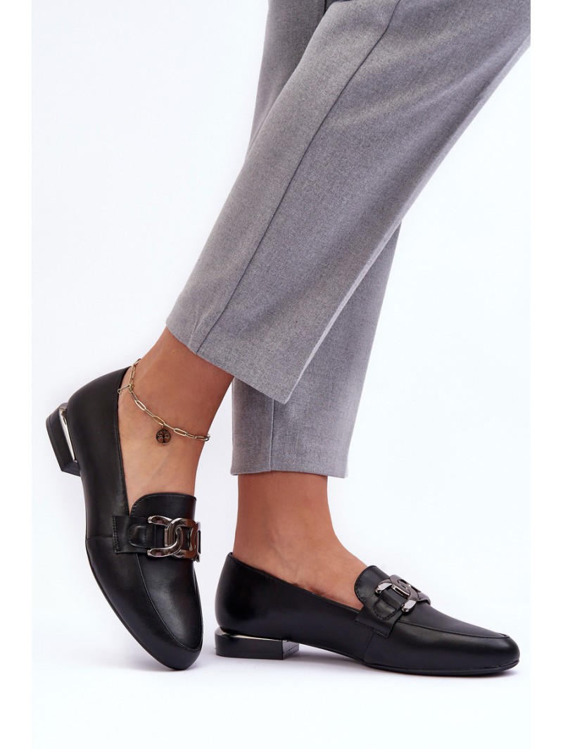 Women's Moccasins with Embellishment Black Camilena