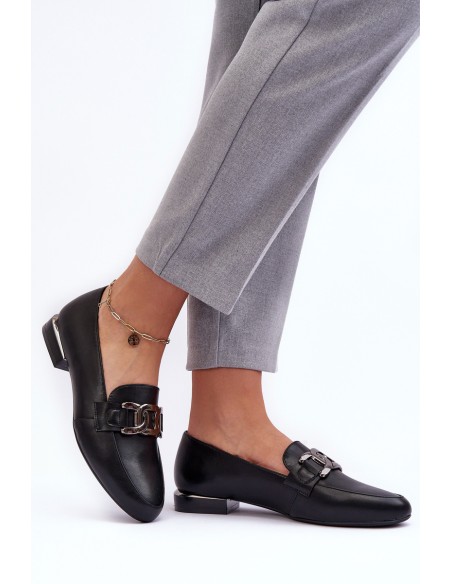Women's Moccasins with Embellishment Black Camilena