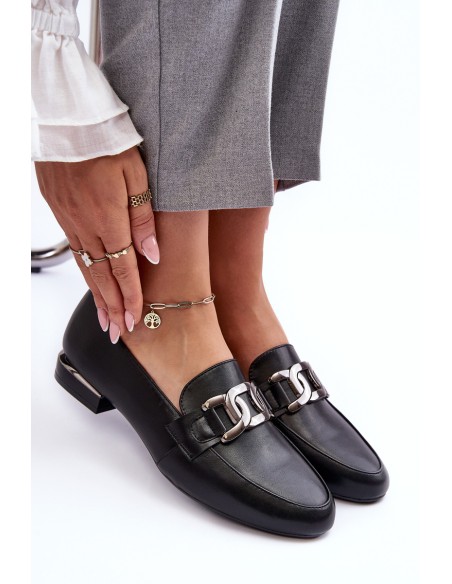 Women's Moccasins with Embellishment Black Camilena