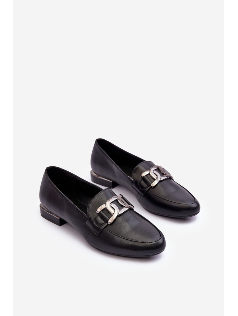 Women's Moccasins with Embellishment Black Camilena