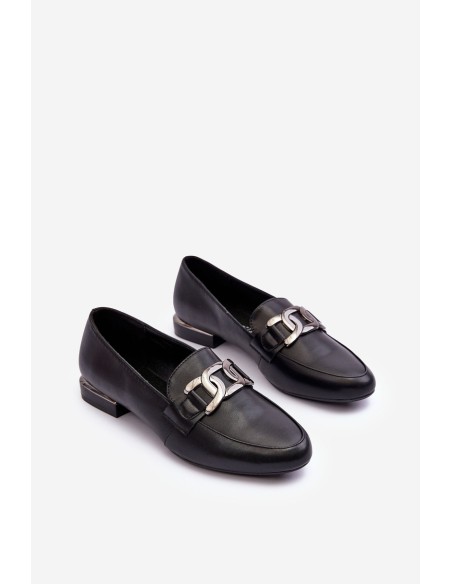 Women's Moccasins with Embellishment Black Camilena