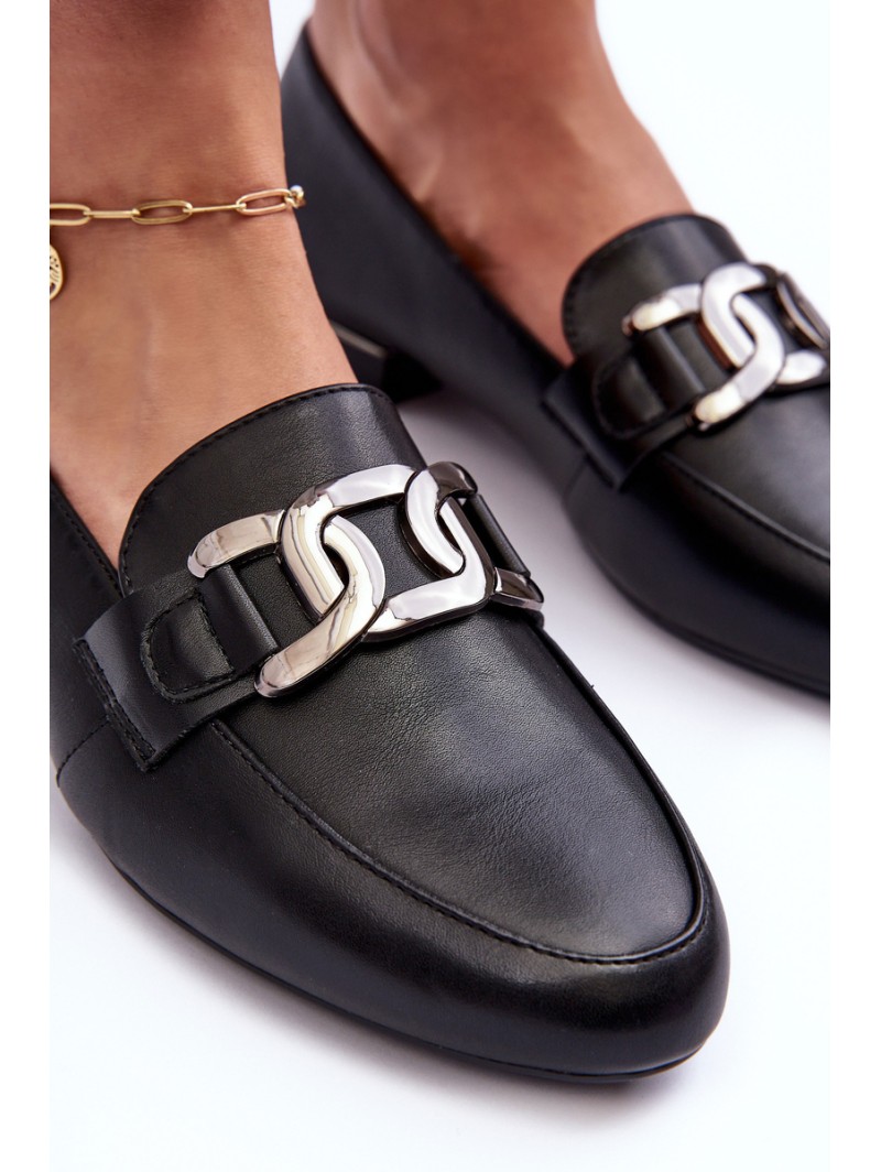 Women's Moccasins with Embellishment Black Camilena