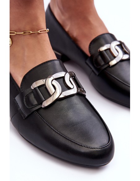 Women's Moccasins with Embellishment Black Camilena