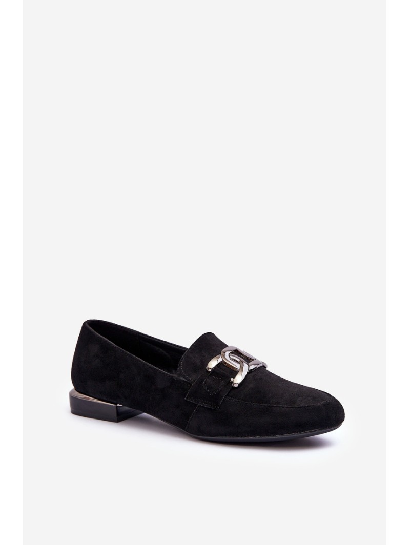 Women's Moccasins with Embellishment Black Camilena
