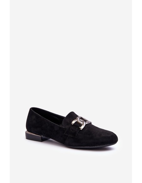 Women's Moccasins with Embellishment Black Camilena