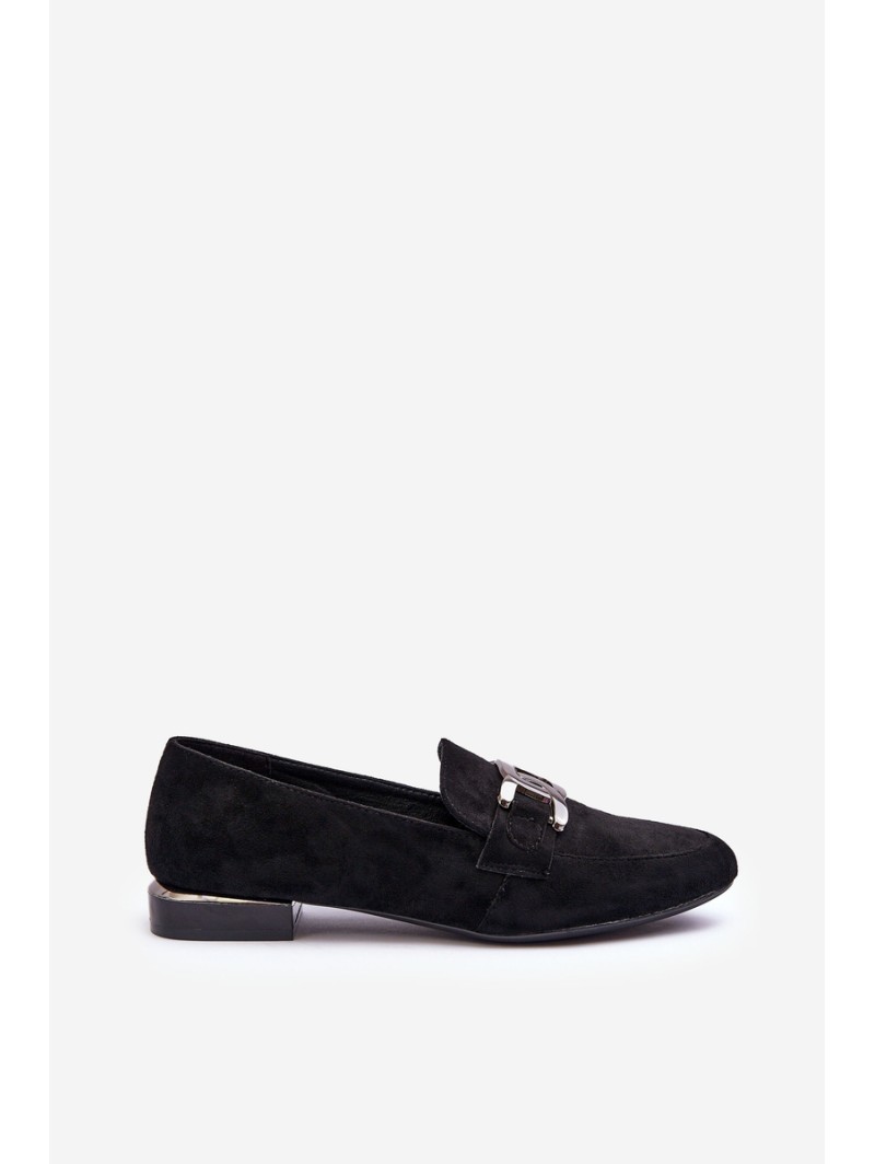 Women's Moccasins with Embellishment Black Camilena