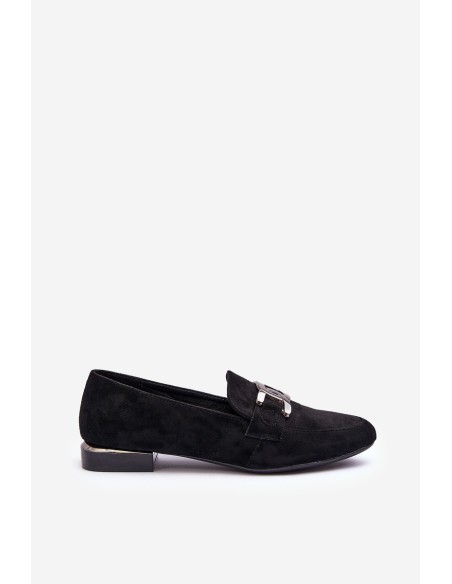 Women's Moccasins with Embellishment Black Camilena