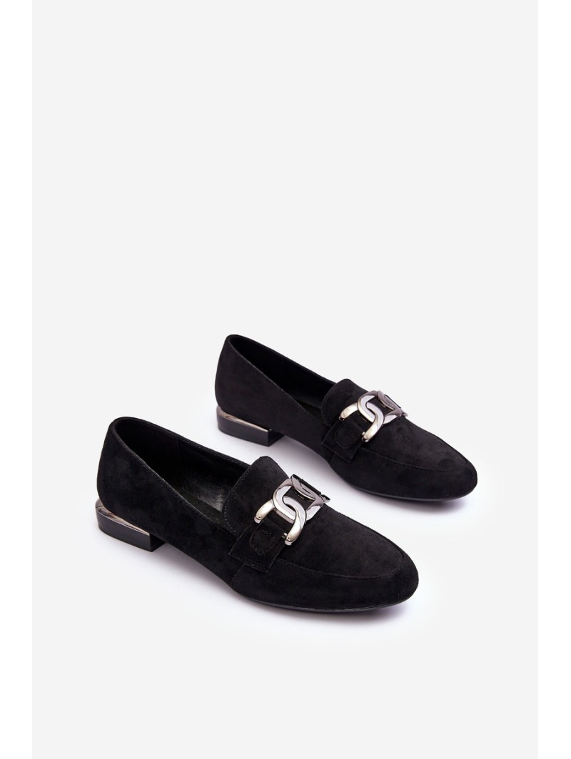 Women's Moccasins with Embellishment Black Camilena