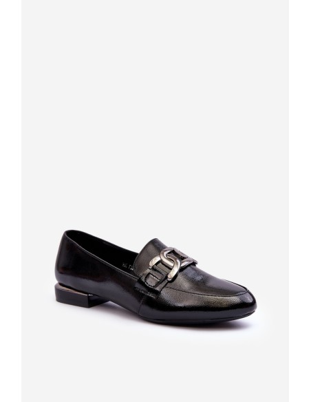 Women's Moccasins with Embellishment Black Camilena