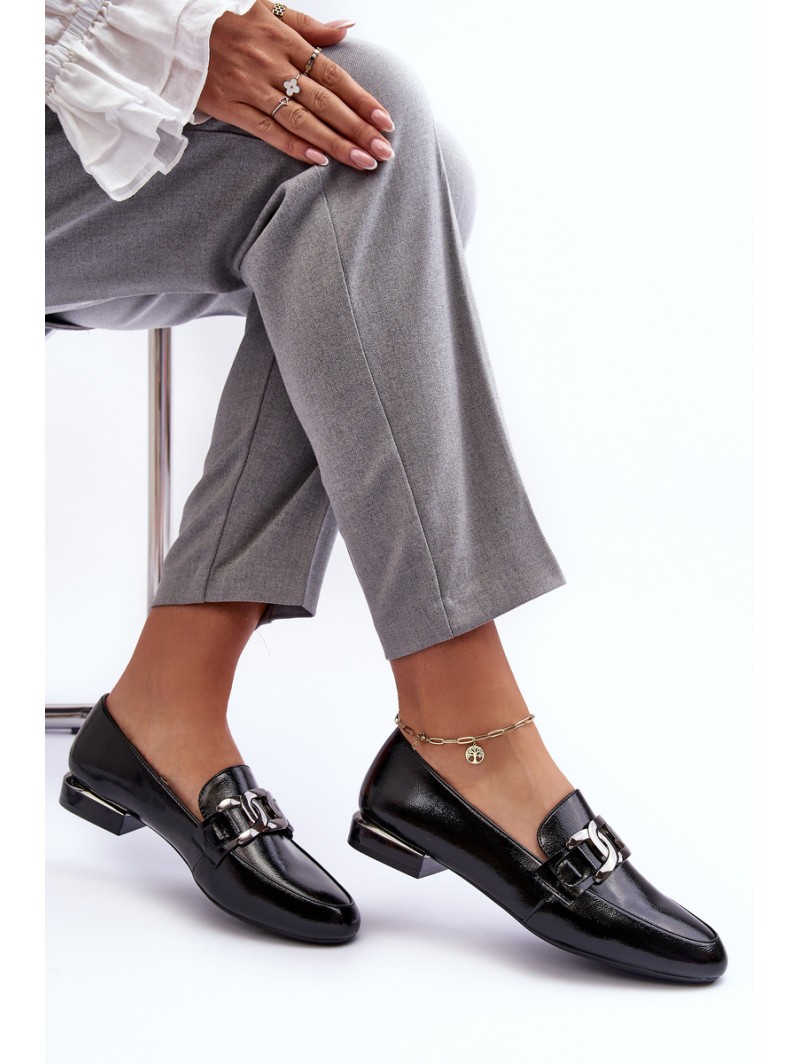 Women's Moccasins with Embellishment Black Camilena