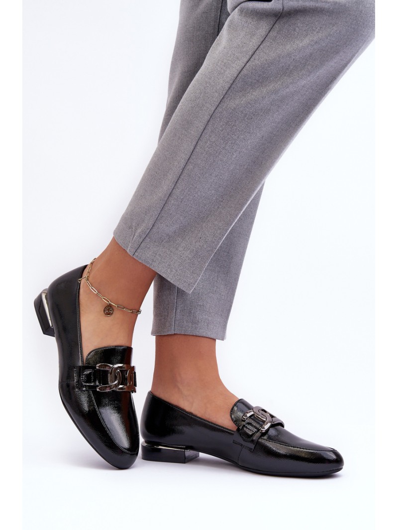 Women's Moccasins with Embellishment Black Camilena
