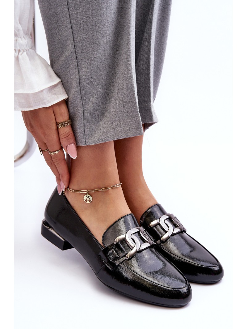 Women's Moccasins with Embellishment Black Camilena