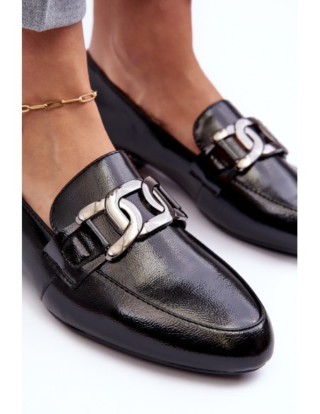 Women's Moccasins with Embellishment Black Camilena