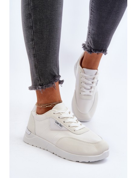 Women's White Sports Sneakers Vovella