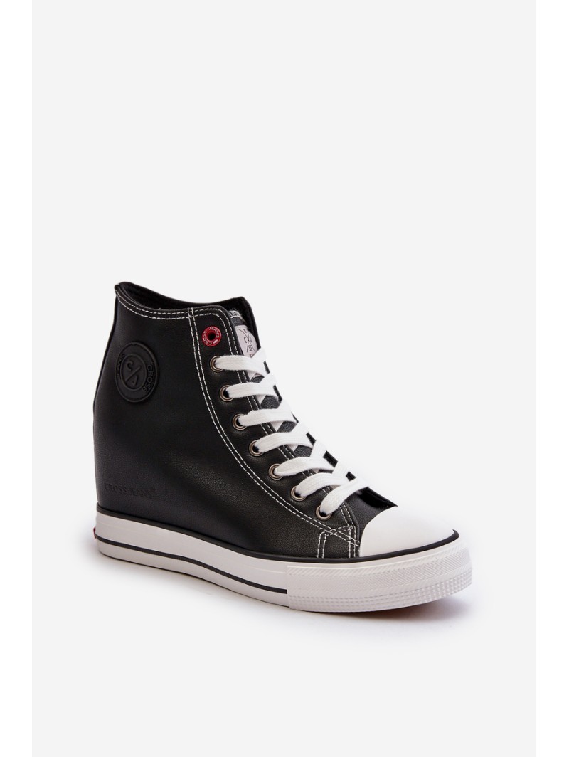 Women's Wedge Sneakers Cross Jeans NN2R4005 Black