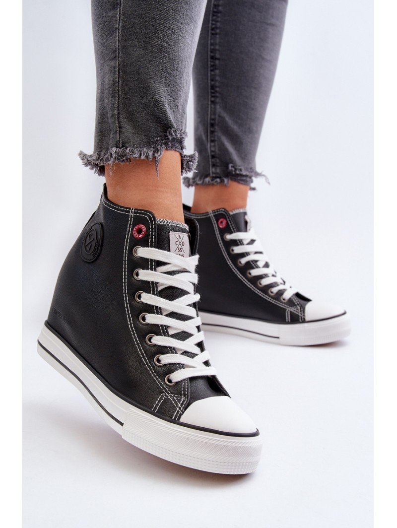 Women's Wedge Sneakers Cross Jeans NN2R4005 Black