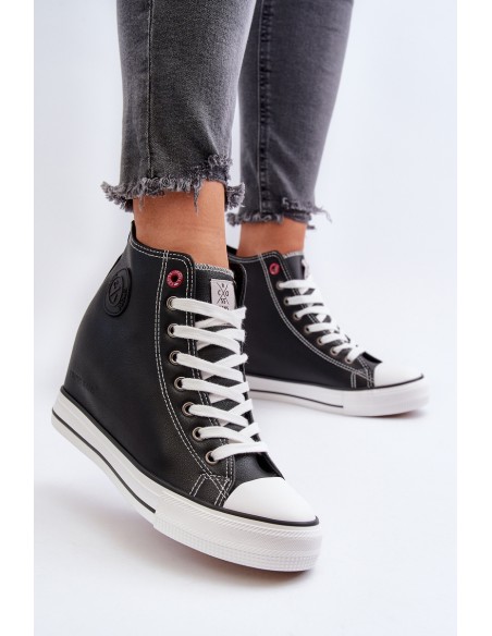 Women's Wedge Sneakers Cross Jeans NN2R4005 Black