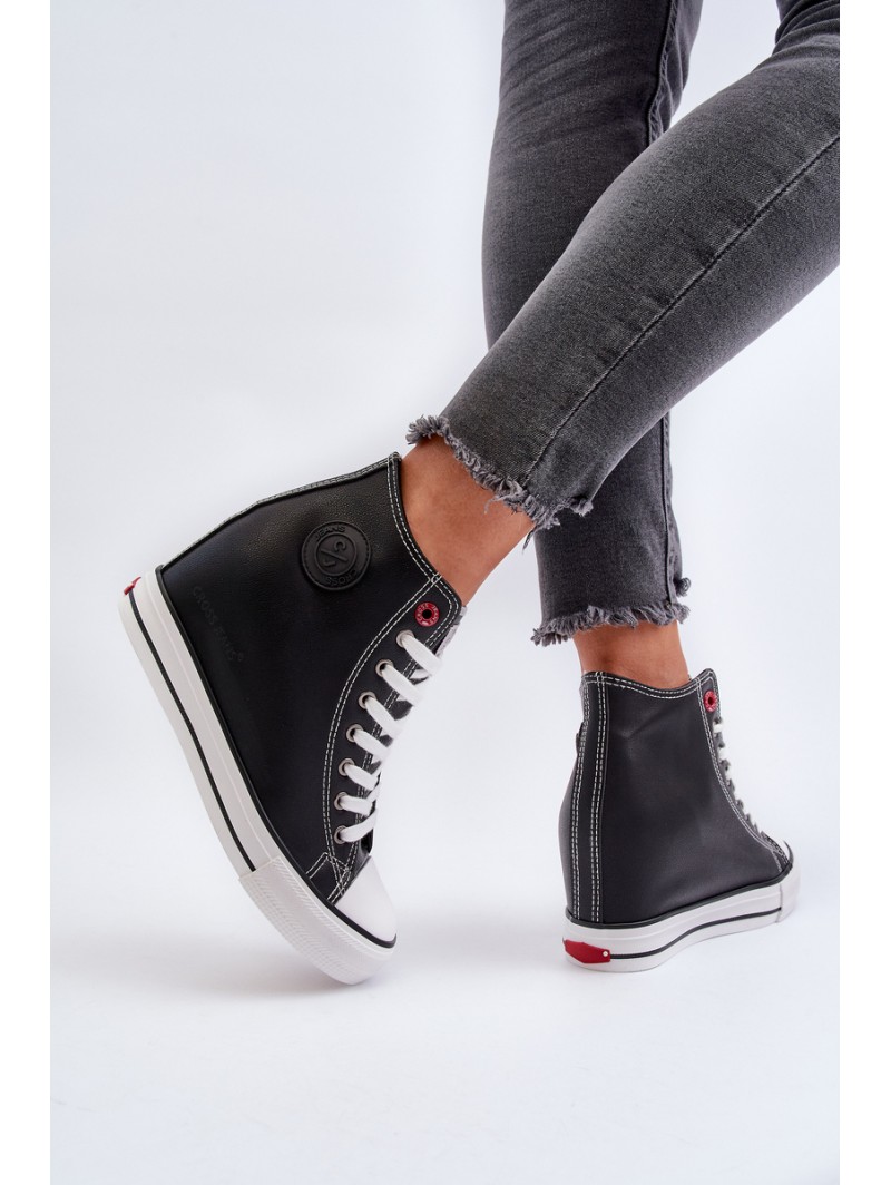 Women's Wedge Sneakers Cross Jeans NN2R4005 Black