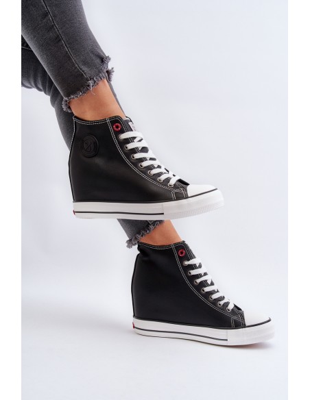 Women's Wedge Sneakers Cross Jeans NN2R4005 Black