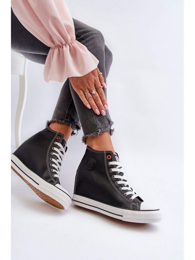 Women's Wedge Sneakers Cross Jeans NN2R4005 Black