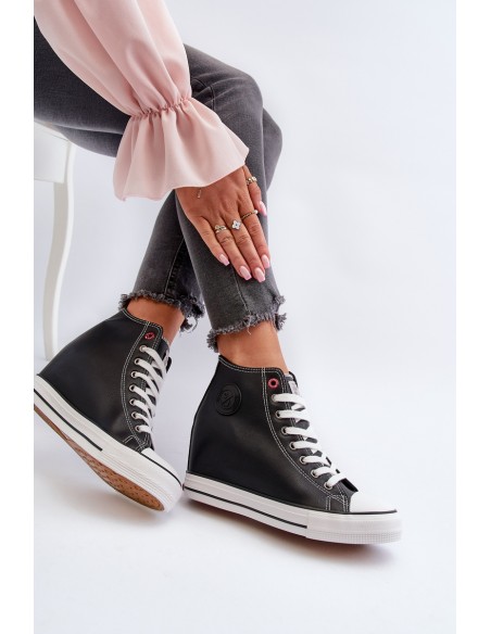 Women's Wedge Sneakers Cross Jeans NN2R4005 Black