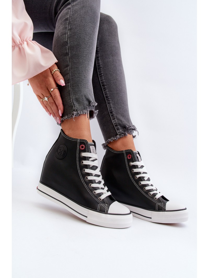 Women's Wedge Sneakers Cross Jeans NN2R4005 Black