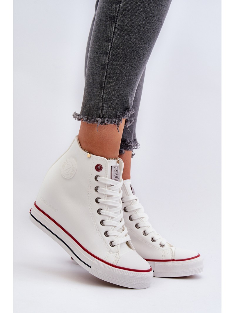 Women's Wedge Sneakers Cross Jeans NN2R4004 White